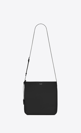 SAINT LAURENT Messenger And Crossbody Man BOLD Crossbody Bag in Black Leather a_V4